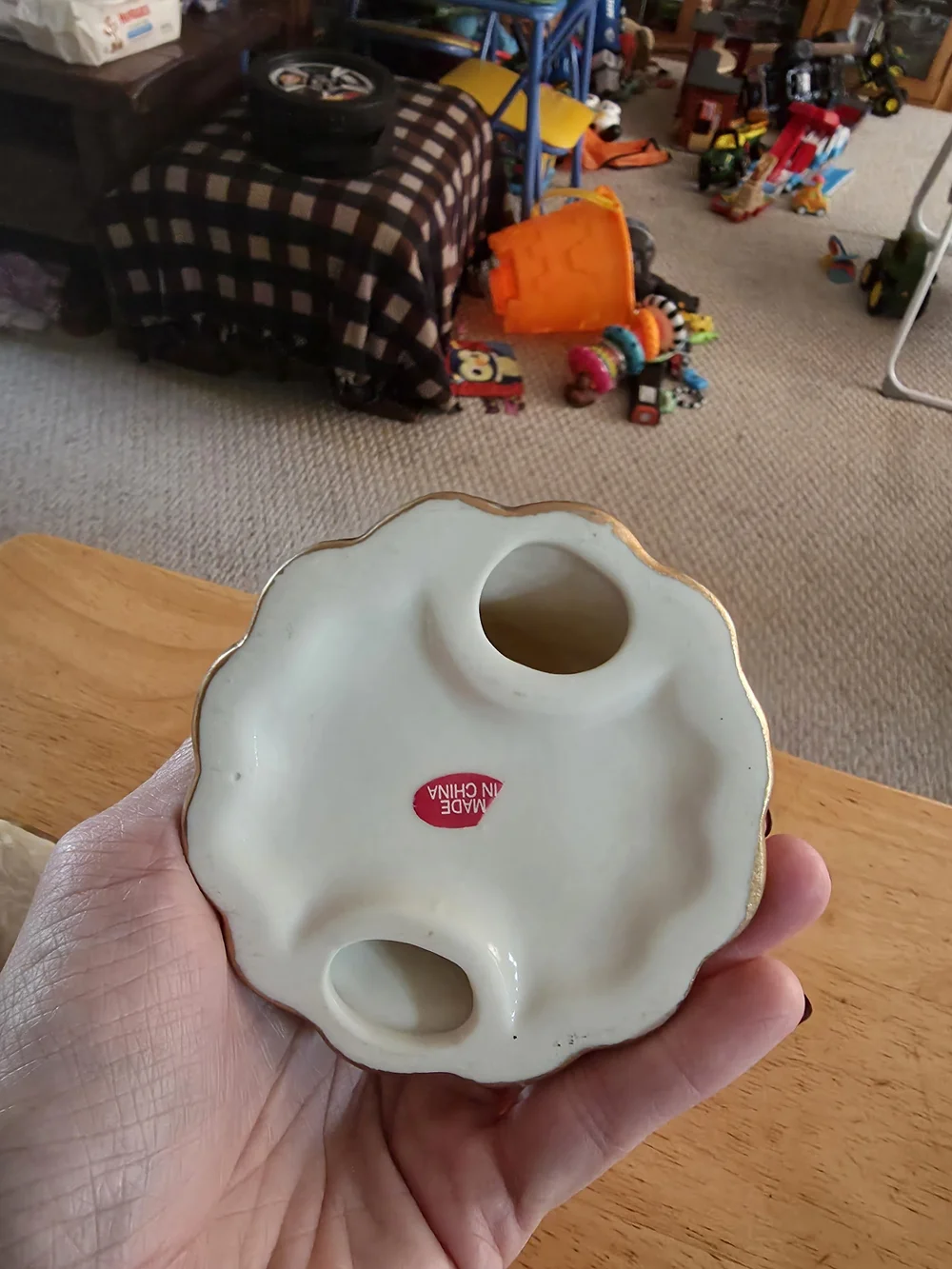 2 Piece Vintage Christmas Fairy Candle Holder